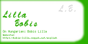 lilla bobis business card